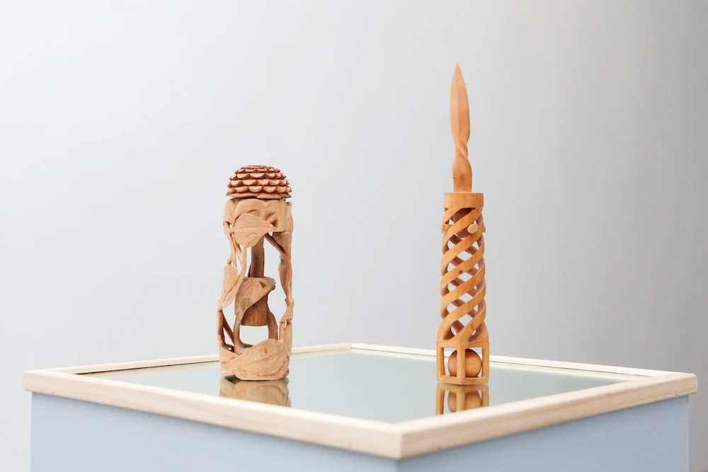 Daniel Dennett, Haptic Whittles at Underdonk Gallery in Bushwick, curated by Nicholas Cueva, photo: Maggie Shannon