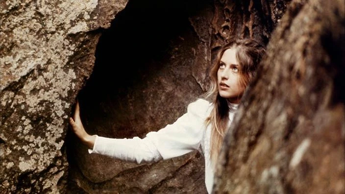 Still from Picnic at Hanging Rock, Anne-Louise Lambert as Miranda, dir. Peter Weir, 1975